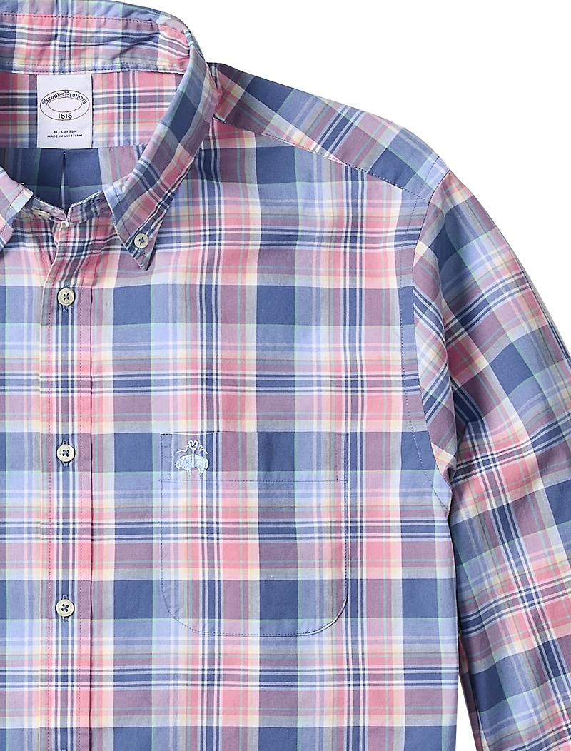 Multi Plaid Oxford Friday Sport Shirt