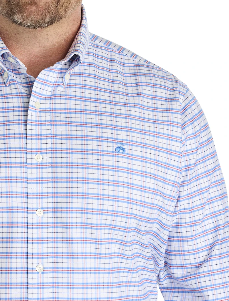 Non-Iron Oxford Check Sport Shirt