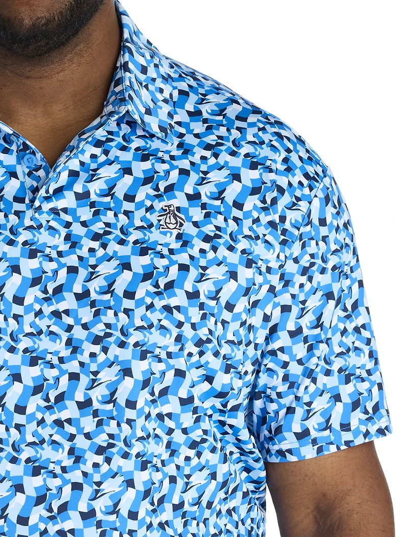 Underwater Mosaic Performance Polo Shirt