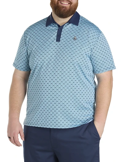 Bohemian Jacquard Blocked Polo Shirt