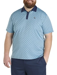 Bohemian Jacquard Blocked Polo Shirt