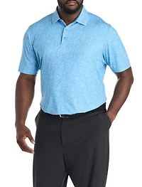 Micro Chevron Print Polo Shirt