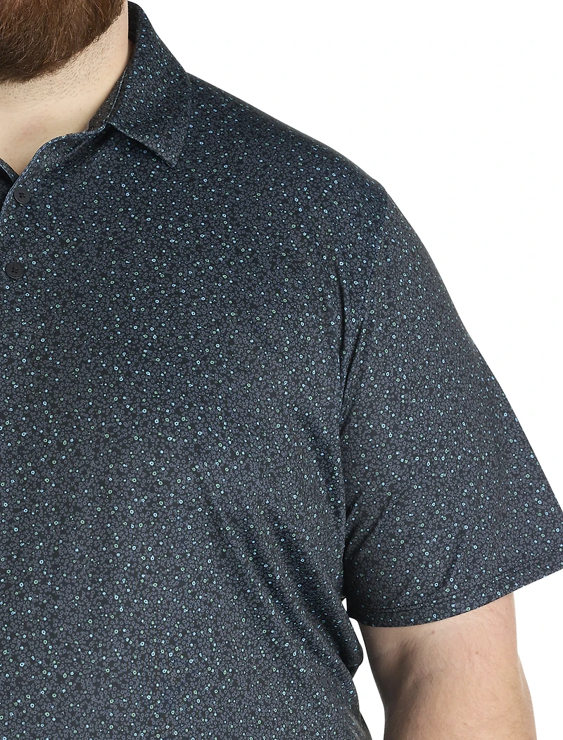 Performance Micro Floral Polo Shirt