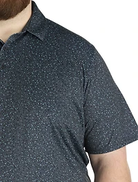 Performance Micro Floral Polo Shirt