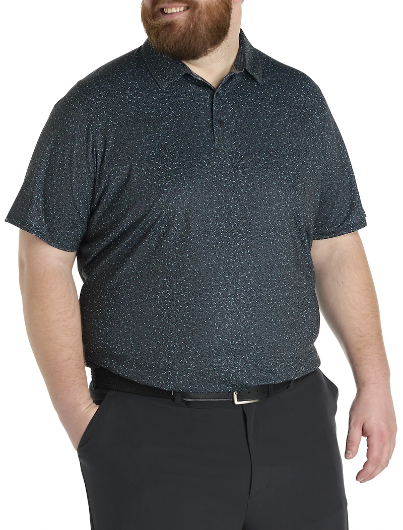 Performance Micro Floral Polo Shirt