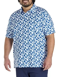 Layered Floral Polo Shirt