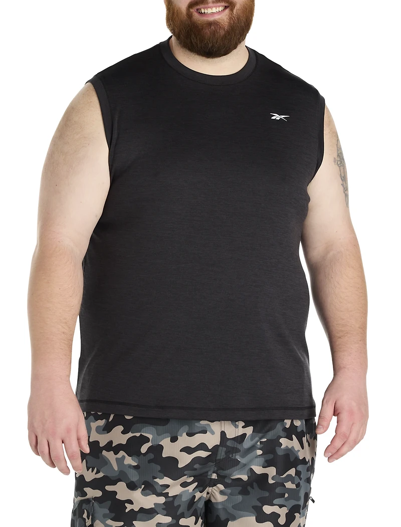 Performance Melange Sleeveless Shirt
