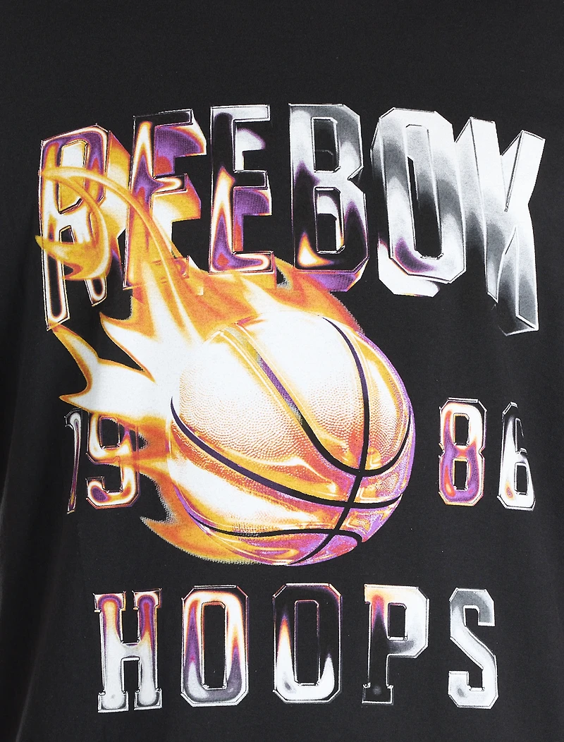 Basketball On Fire Graphic Tee