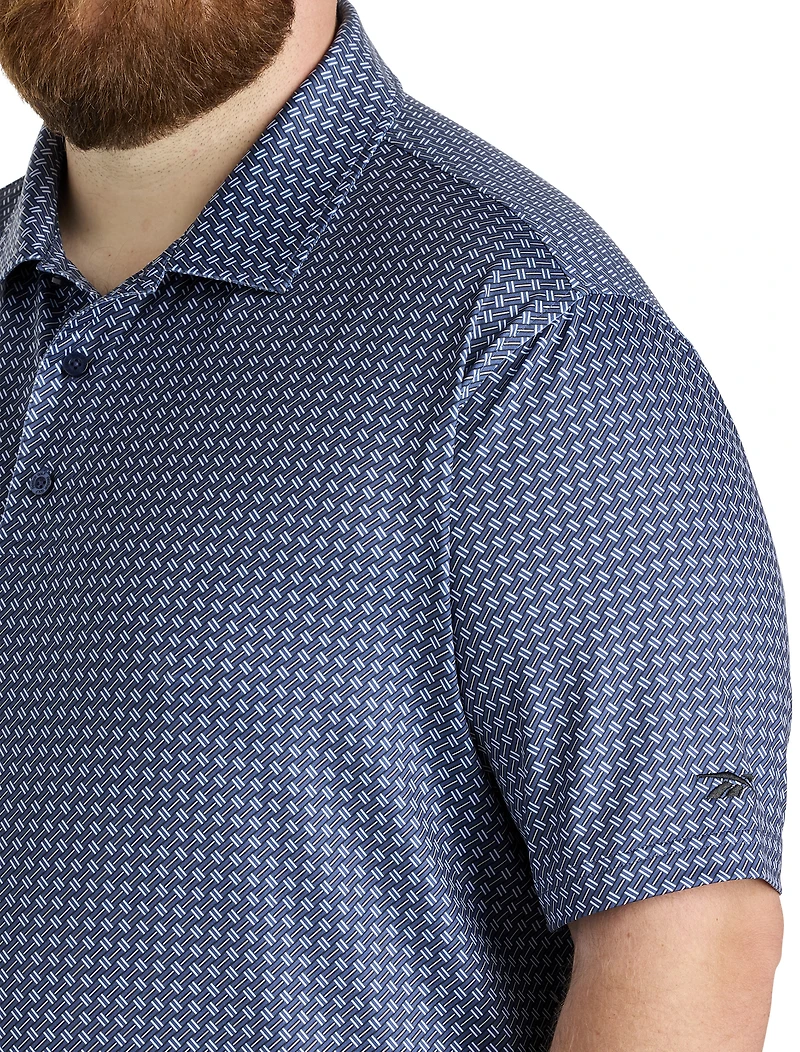 Basketweave Performance Polo Shirt