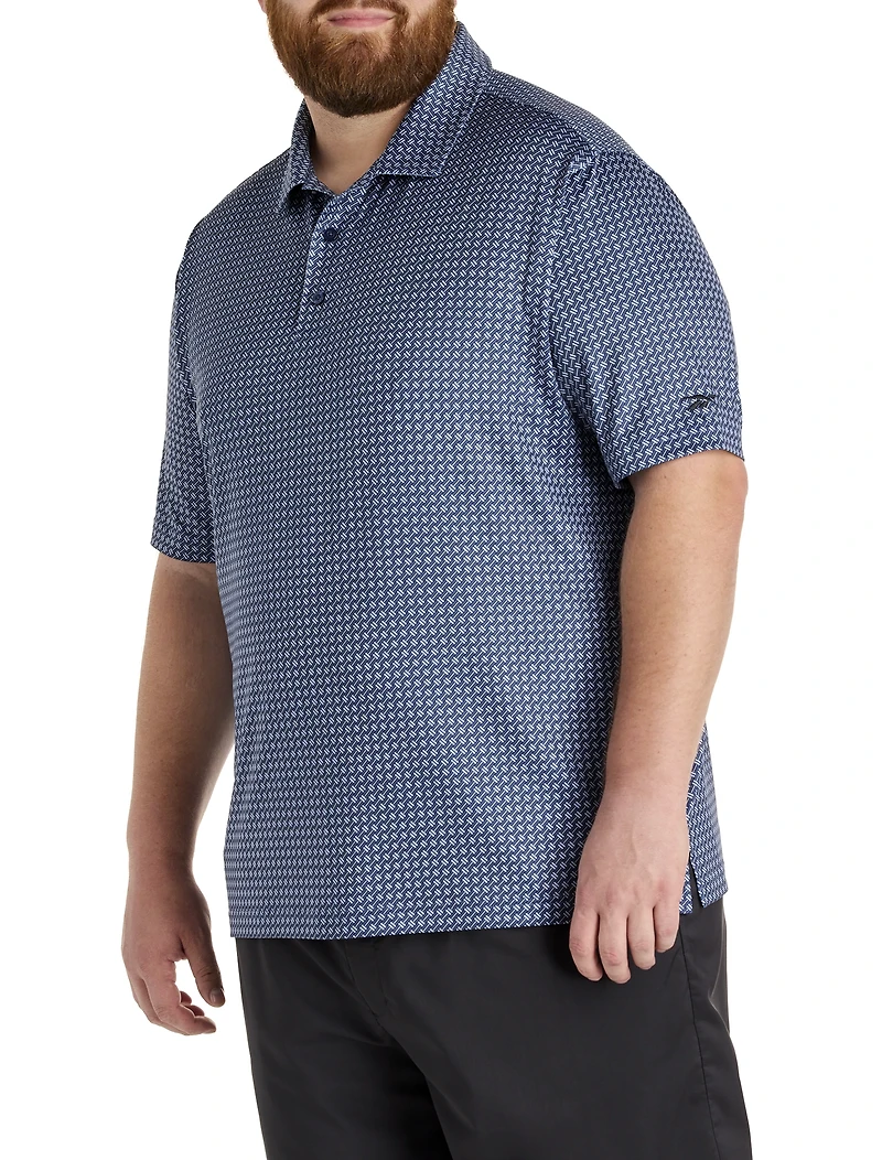 Basketweave Performance Polo Shirt