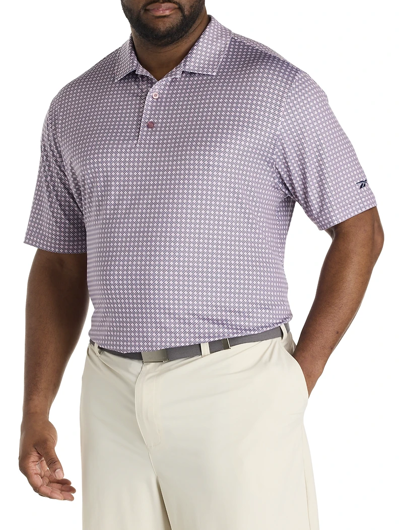 Basketweave Performance Polo Shirt