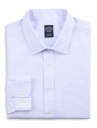 Non-Iron Double Check Dress Shirt