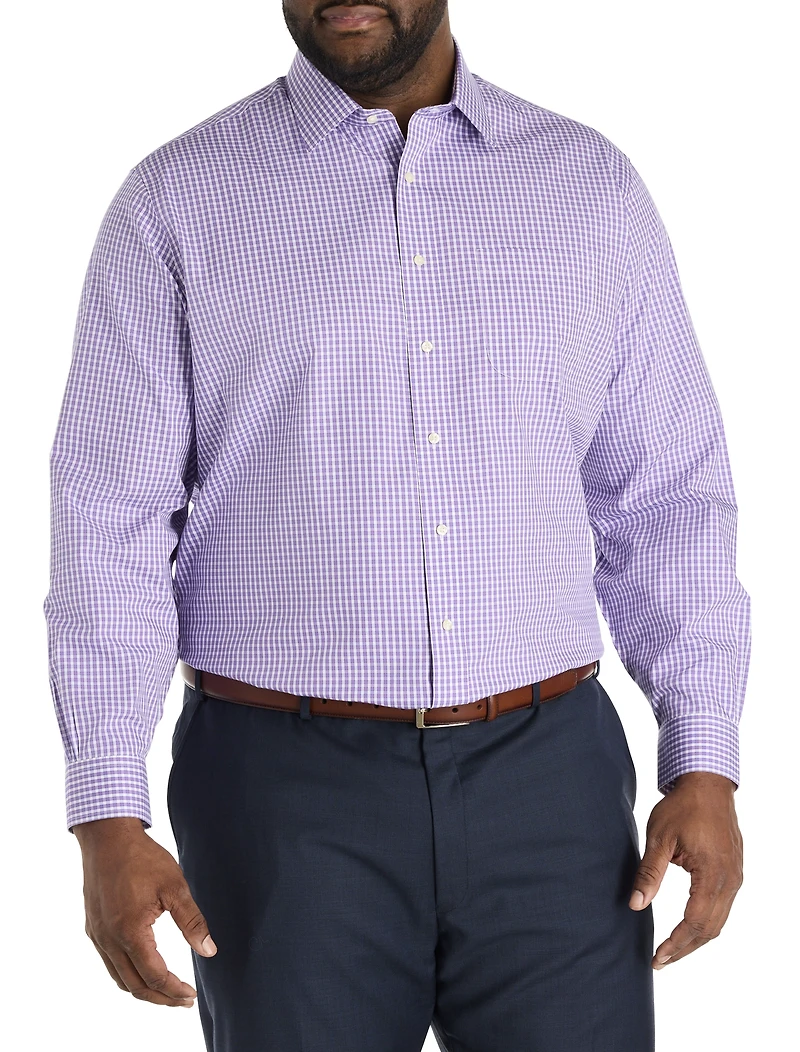 Outlined Check Non-Iron Dress Shirt