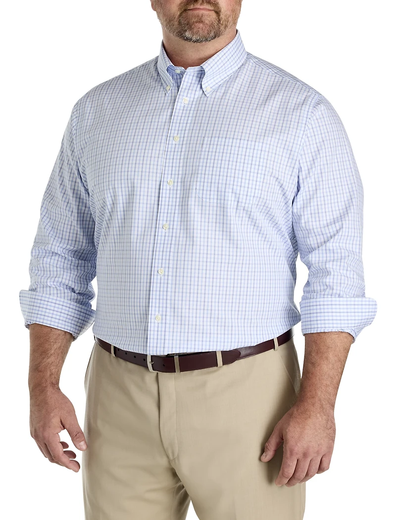 Non-Iron Tattersall Check Dress Shirt