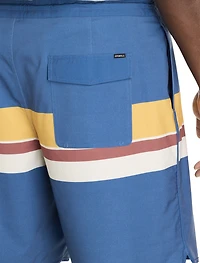 Cruzer Striped Scallop Board Shorts