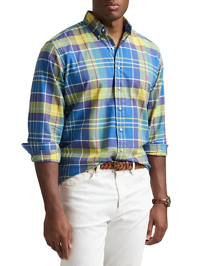 Plaid Oxford Sport Shirt