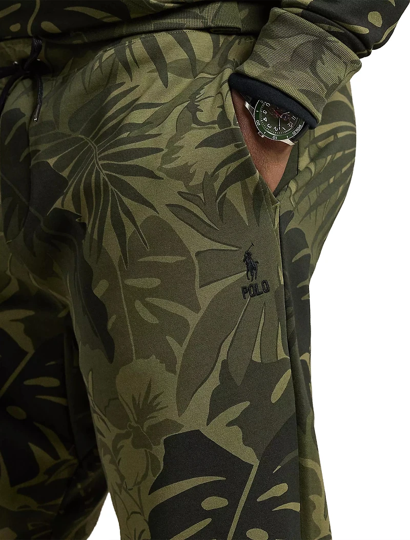 Palm-Camo Double-Knit Joggers