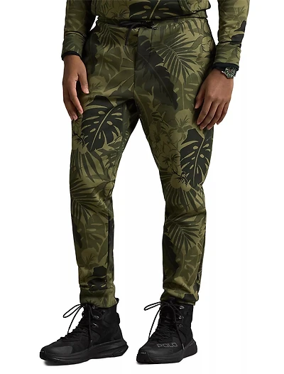 Palm-Camo Double-Knit Joggers