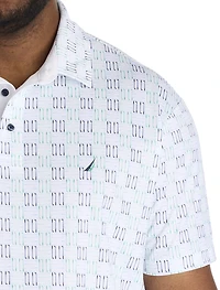 Geometric Print Performance Polo Shirt