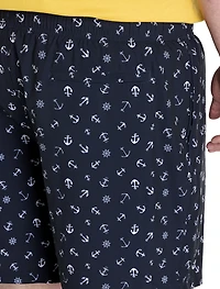 Anchor Print Swim Trunks