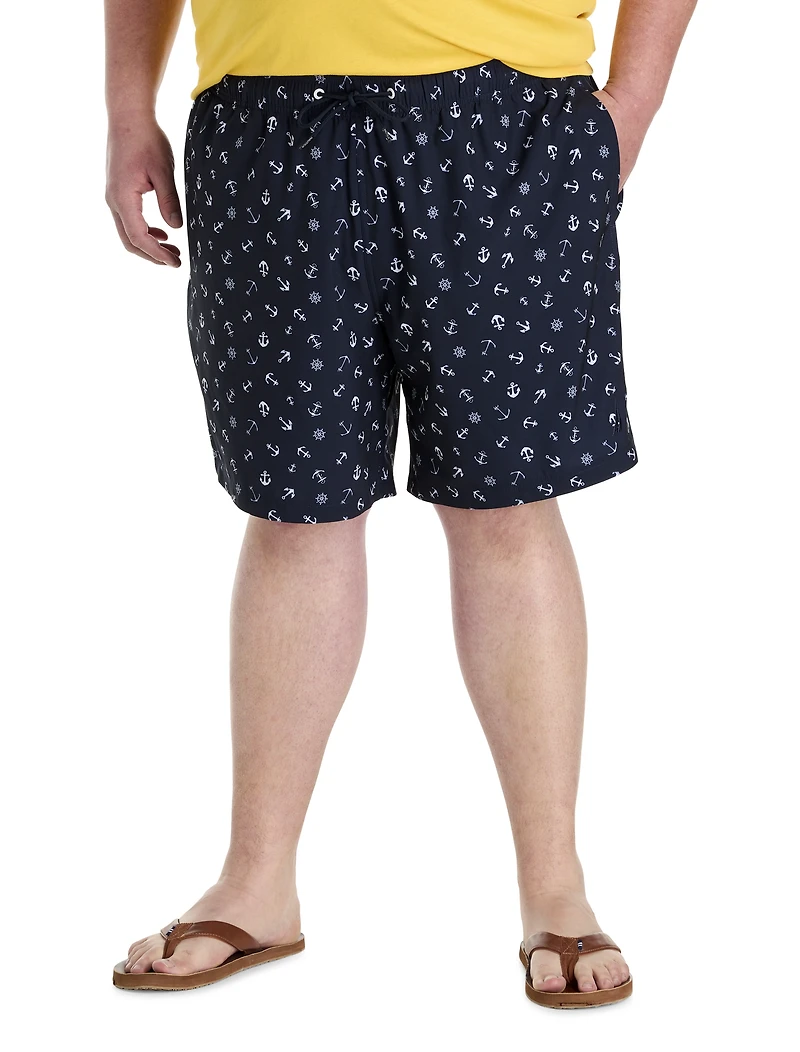Anchor Print Swim Trunks