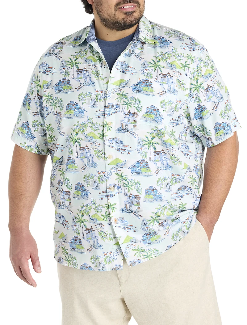 Paradise Isle Printed Sport Shirt