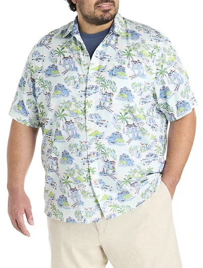 Paradise Isle Printed Sport Shirt