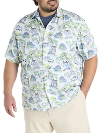 Paradise Isle Printed Sport Shirt