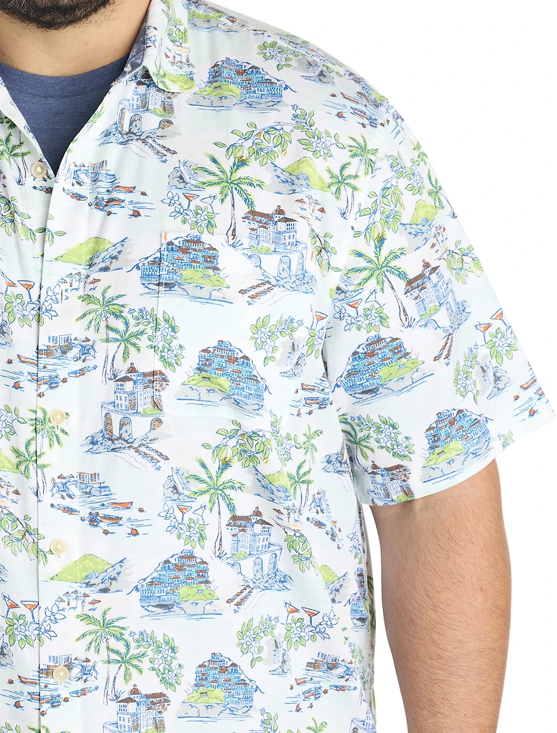 Paradise Isle Printed Sport Shirt