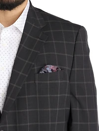 Windowpane Suit Jacket