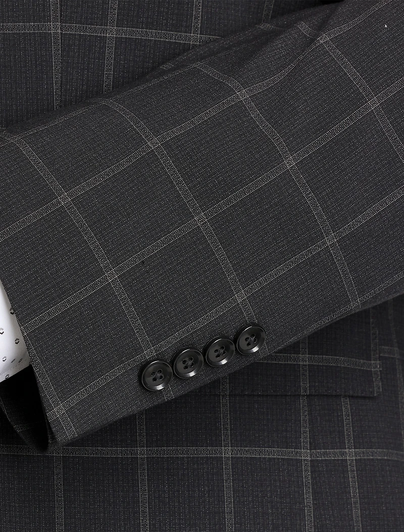 Windowpane Suit Jacket