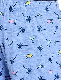 Tropical Drinks Printed Lounge Shorts