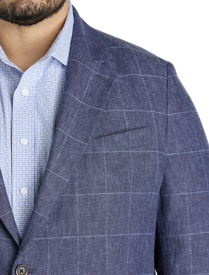 Linen Windowpane Sport Coat