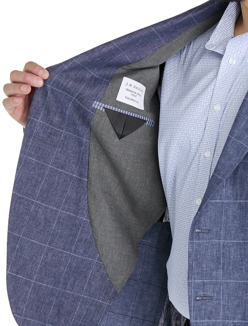 Linen Windowpane Sport Coat