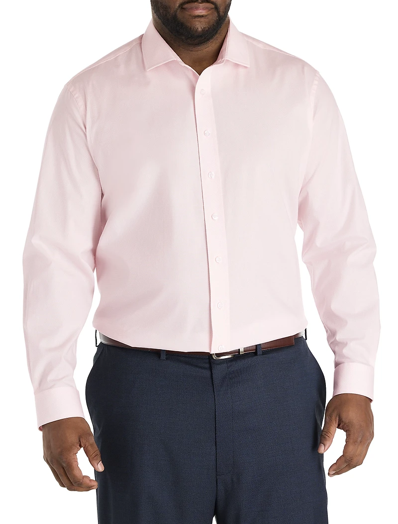 Wrinkle-Resistant Patterned Dress Shirt