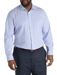 Wrinkle-Resistant Micro Print Dress Shirt