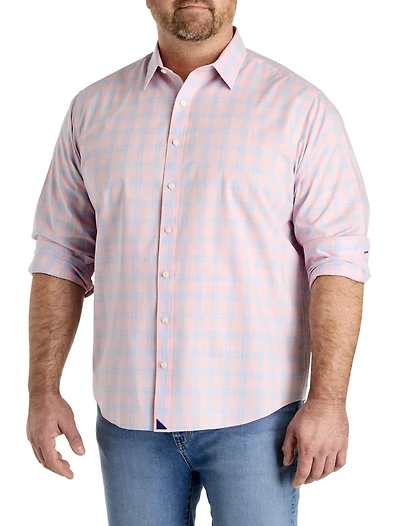 Clark Wrinkle-Free Plaid Sport Shirt
