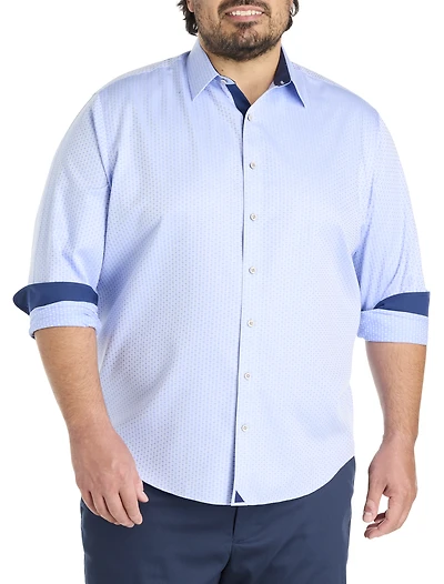 Wainwright Wrinkle-Free Geometric Sport Shirt
