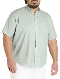 Ivers Wrinkle-Free Performance Floral Print Sport Shirt