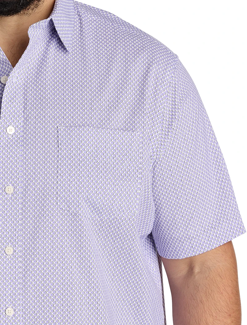 Crofton Wrinkle-Free Performance Geometric Print Sport Shirt