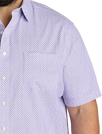 Crofton Wrinkle-Free Performance Geometric Print Sport Shirt