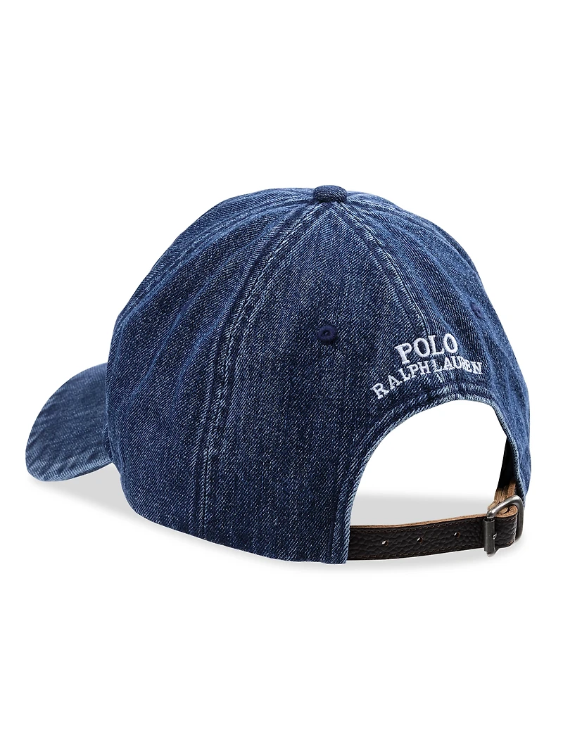 Denim Bear Cap