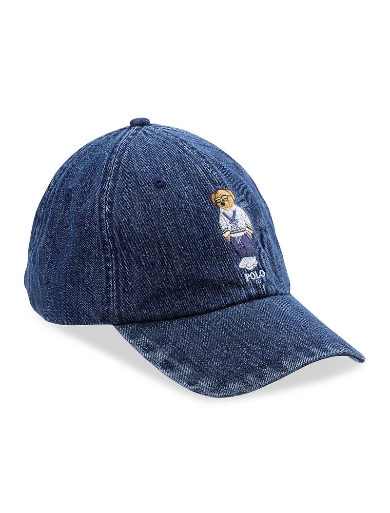 Denim Bear Cap