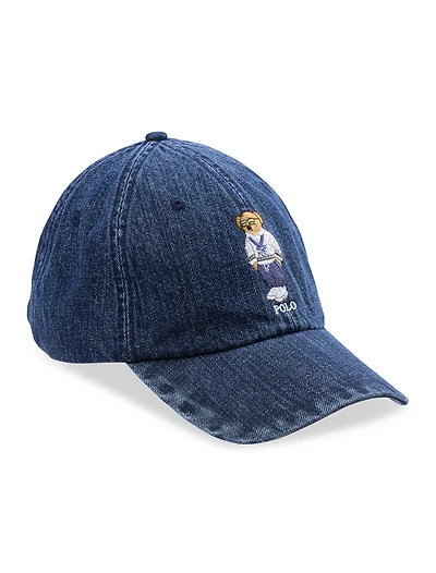 Denim Bear Cap