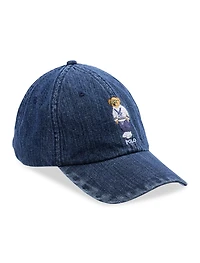 Denim Bear Cap