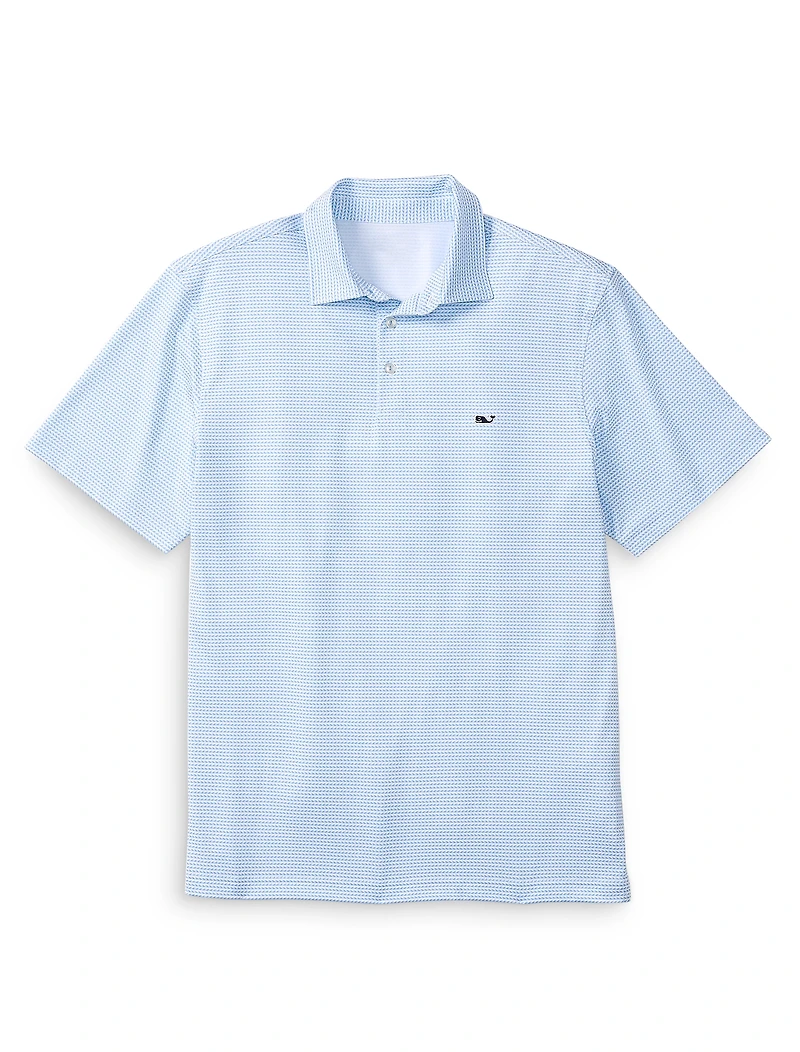 Wave Print Sankaty Performance Polo Shirt
