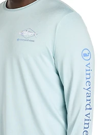 Painted Bonefish Long-Sleeve Performance T-Shirt