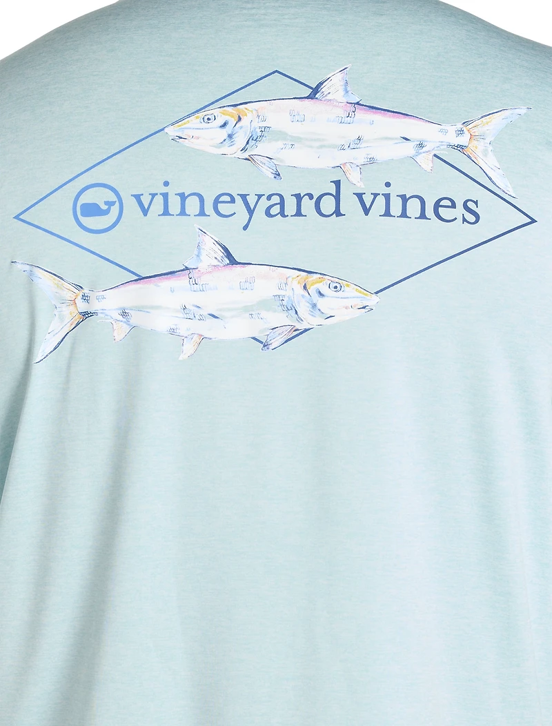 Painted Bonefish Long-Sleeve Performance T-Shirt