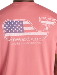 Flag Whale Pocket T-Shirt