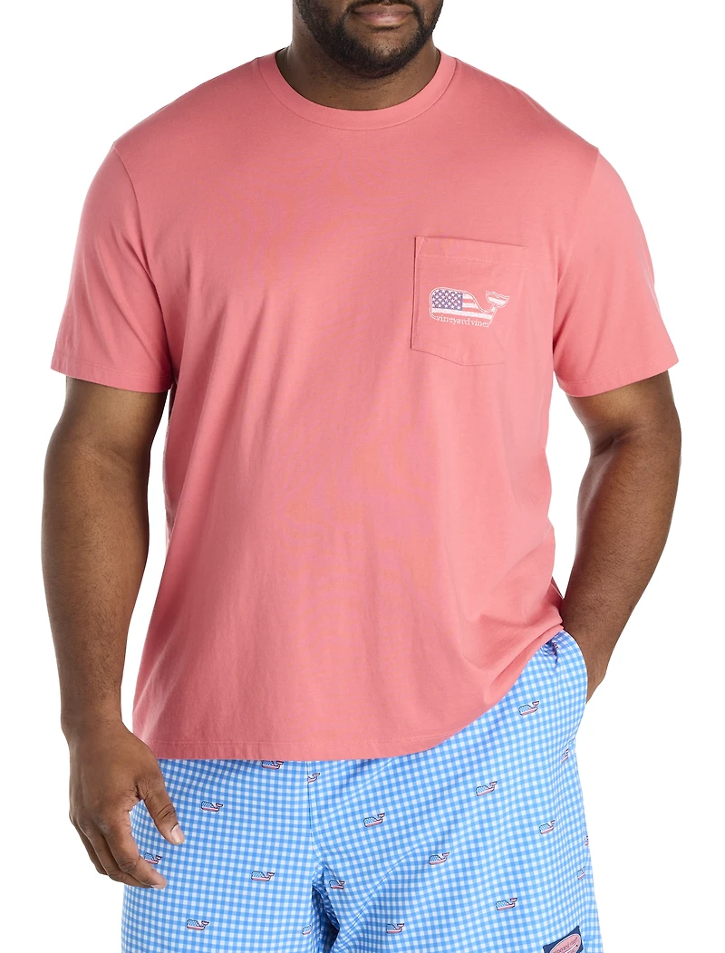 Flag Whale Pocket T-Shirt